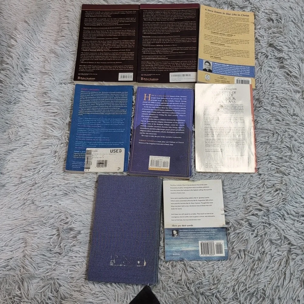Lot of 8 Catholic Books Commentaries‎ Consecration History Catholic Church